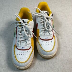 Nike Air Force 1 Shadow Summit White Neptune Green Size 6.5